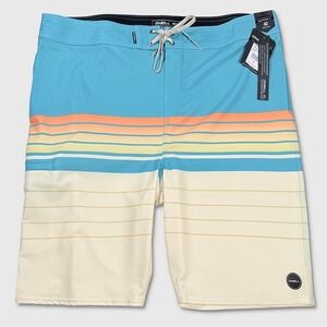 O'Neill Hyperfreak Heist Board Shorts - NWT Mens 42 Multi Stripe - #49136-H6